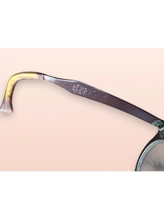 Vintage 1950s Art-Craft Aluminum Cat Eye Glasses – Frames with Floral Inlay - Picture 7 of 10